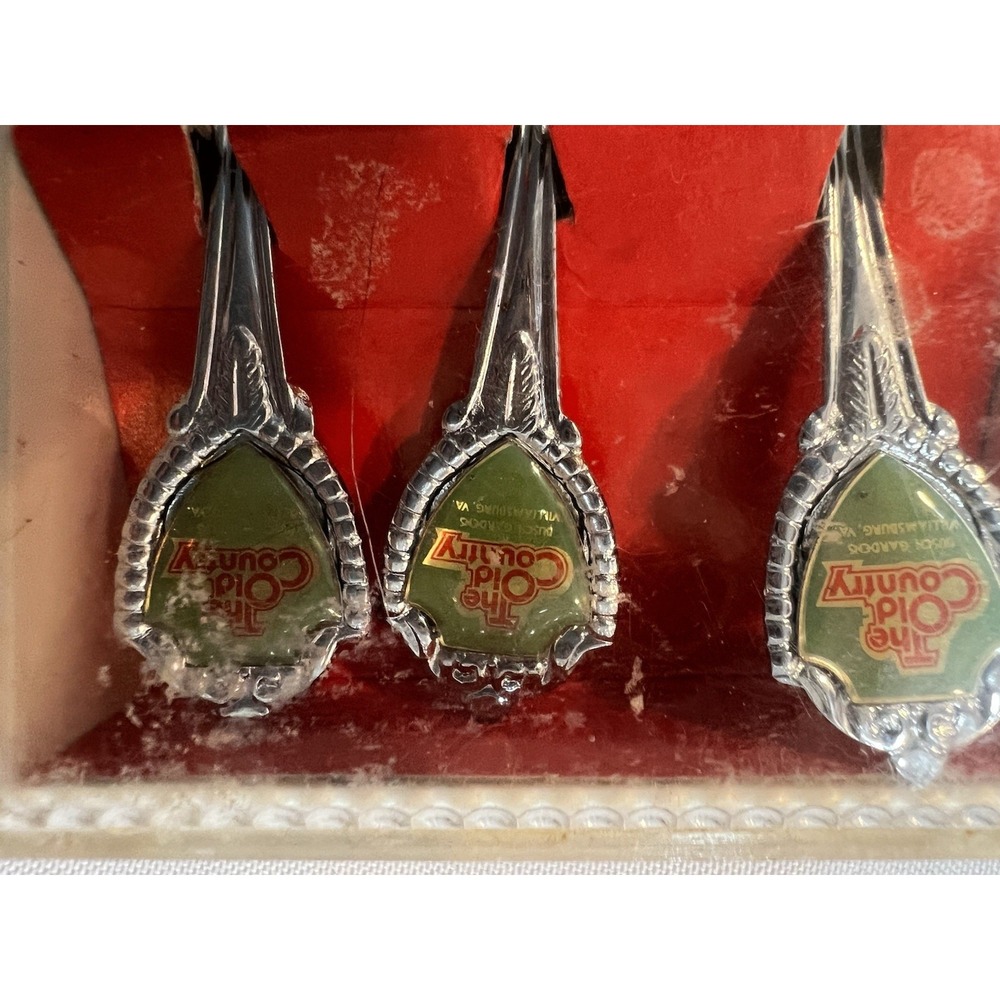 old Country  Bush Garden Williamsburg Vintage Souvenir‎ Spoon Set Collectors